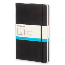 Блокнот Moleskine Classic Large A5+ 120 листов черный в точку на сшивке (130x210 мм)